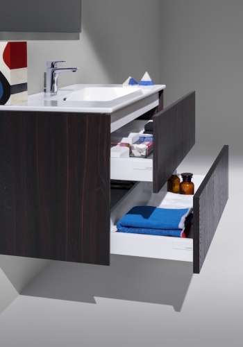 Laufen Pro S alsószekrény mosdóval, sötétbarna szil H8649622631041