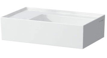 Laufen KARTELL BY LAUFEN 46x28 cm kézmosó csaplyuk nélkül fehér LCC bevonattal H8153354001121