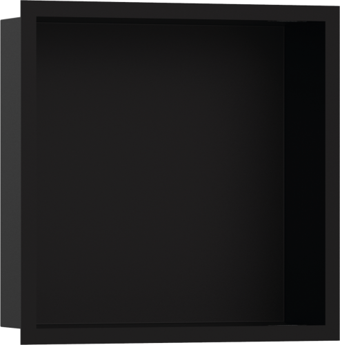 Hansgrohe XtraStoris Individual Falfülke matt fekete színben, design kerettel 300/300/100 matt fekete keret 56098670