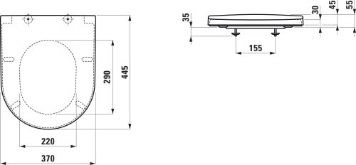 Laufen Pro lassú záródású wc ülőke H8916010000001