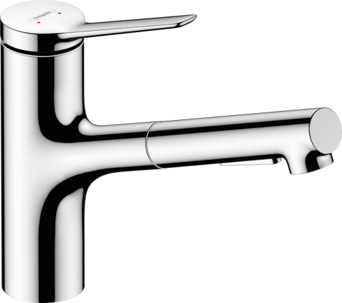 Hansgrohe Zesis M33 Egykaros konyhai csaptelep 140, Eco, kihúzható kifolyóval 2 jet 74810000