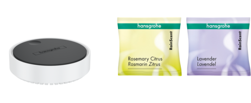 Hansgrohe RainScent kezdő csomag (1 tartó doboz + 2 zuhany tabletta) matt fehér 21140700