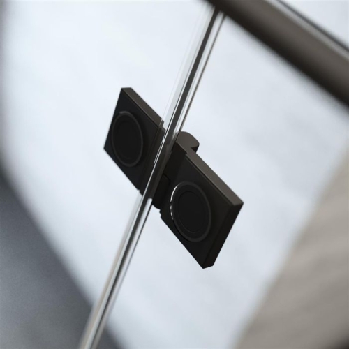Radaway Essenza New Black KDJ 80 B szögletes fekete zuhanykabin (ajtó része) 385043-54-01L