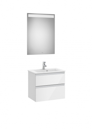 Roca The Gap 600 mm fürdőszoba bútor szett, fényes fehér A851526806