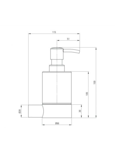 Deante Round fali szappanadagoló ADR 0421