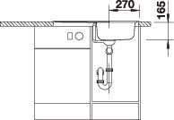 BLANCO TIPO 45 S Compact rozsdamentes mosogató 513441