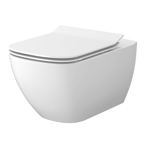 Cersanit Virgo CleanOn perem nélküli fali wc, ülőkével S701-427
