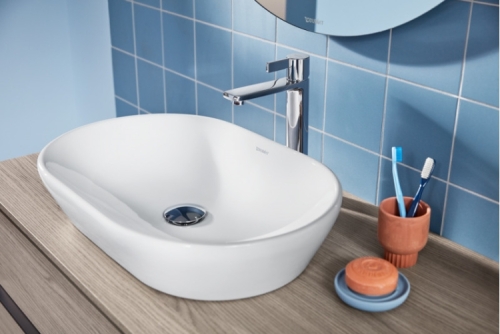 Duravit D-Neo pultra ültethető mosdó 60x40 cm WonderGliss bevonat 23726000701