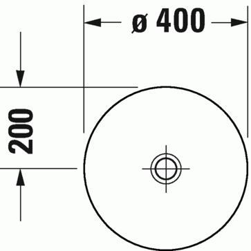 Duravit D-Neo pultra ültethető mosdó 40 cm 2371400070