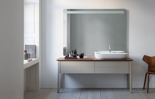 Duravit Luv 80x40 cm ráültethető mosdó, fehér WonderGliss bevonat 03798000001