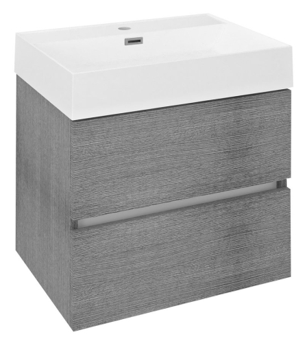 Sapho ODETTA mosdótartó szekrény, 57x50x43,5cm, ezüst tölgy DT060-1111