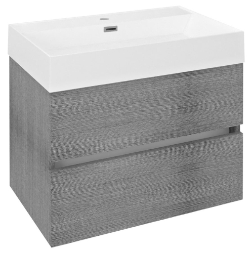 Sapho ODETTA mosdótartó szekrény, 67x50x43,5cm, ezüst tölgy DT070-1111