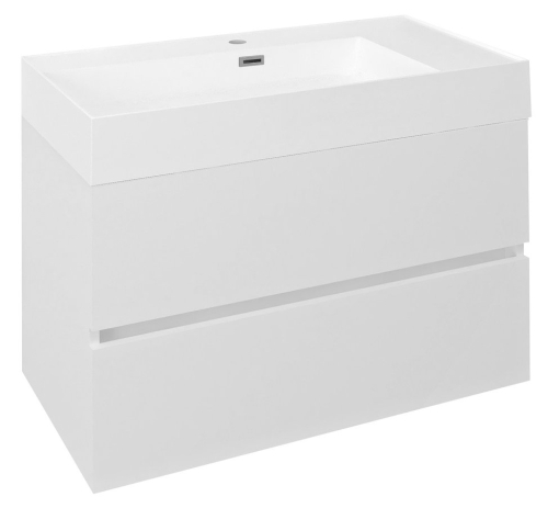 Sapho ODETTA mosdótartó szekrény, 82x50x43,5cm, fényes fehér DT085-3030
