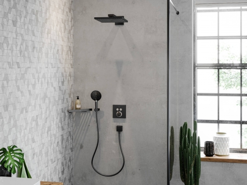 Hansgrohe Raindance Select S 120 3jet króm kézizuhany EcoSmart 9 l/perc matt fekete 26531670