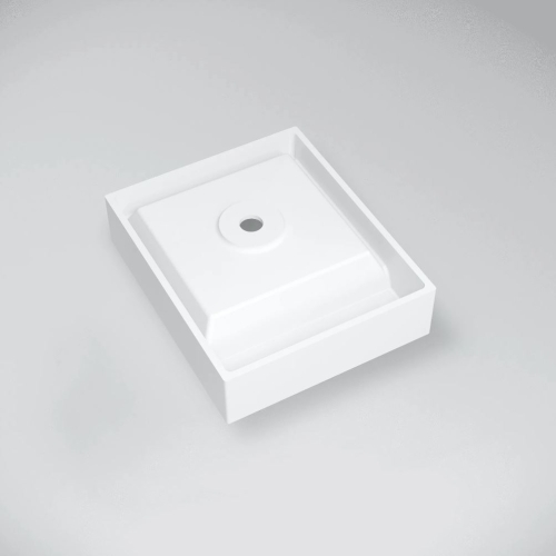 Marmy CESAR 42x50 cm öntöttmárvány mosdó, fehér 6 301 73 05 10 18 (K)