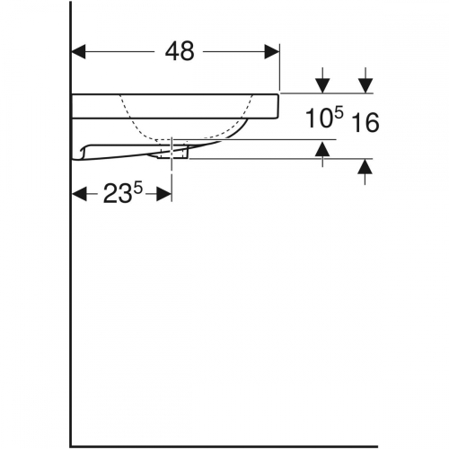 Geberit iCon Light mosdó 120x48 cm 501.837.00.1