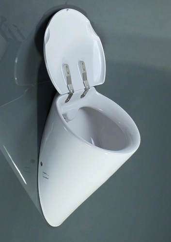 Duravit Starck1 piszoár légymatricával WonderGliss bevonat 08353200071 (piszoártető szerelési lehetőség)
