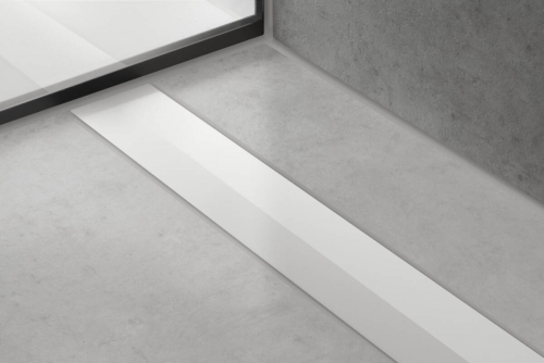 Hansgrohe RainDrain Flex zuhanylefolyó színkészlet 900, méretre vágható, matt fehér 56045700
