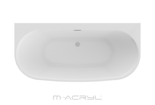 M-Acryl Avalon 160x80 cm kád, fehér előlappal