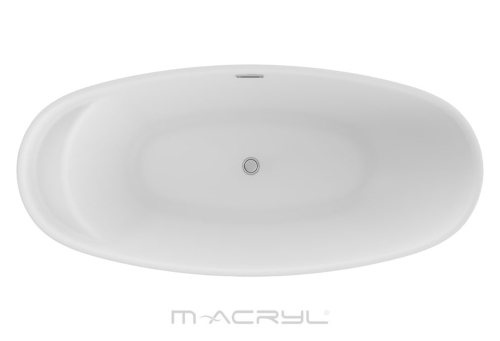 M-Acryl Zen 165x75 cm szabadon álló akril kád fehér előlappal