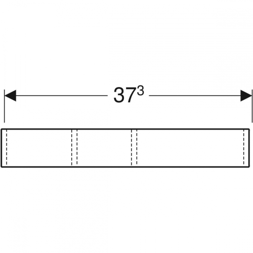 Geberit VariForm fiókbetét, H osztású, 18x5.7x37.3cm 501.156.00.1