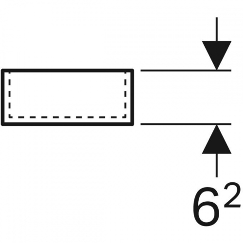 Geberit Xeno² fiókbetét H osztású, 32.3x6.2x15cm, faerezetes szürke/strukturált lakkozott felület 500.526.00.1