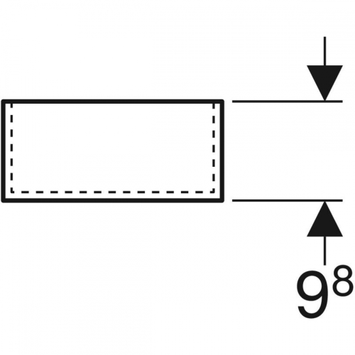 Geberit Xeno² fiókbetét H osztású, 37.3x6.2x20.8cm, faerezetes szürke/strukturált lakkozott felület (500.527.00.1)