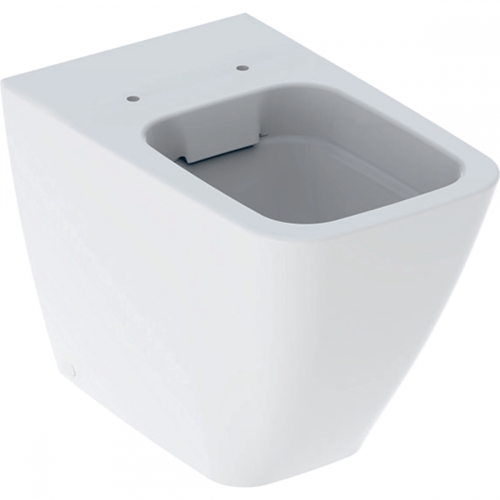 Geberit iCon Square álló WC, mélyöblítésű, alsó vagy hátsó kifolyású, falhoz illeszkedő, zárt forma, Rimfree, 56cm 211910000