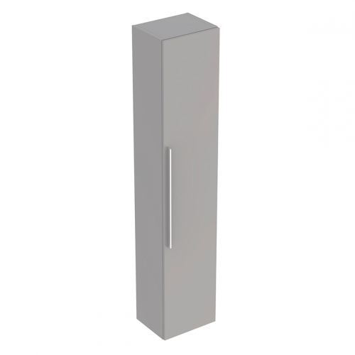 Geberit iCon magas szekrény egy ajtóval, 36x180x31.7cm, magasfényű lakkozott platina 840002000