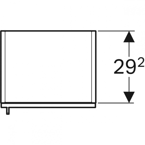Geberit iCon magas szekrény egy ajtóval, 36x180x31.7cm, melaminos faszerkezet természetes tölgy 841002000