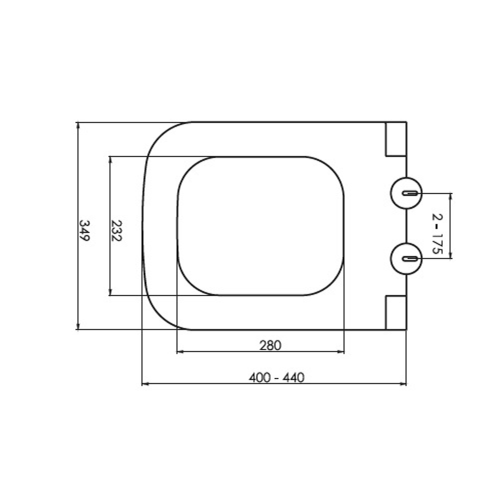 Sapho GARCIA WC-ülőke Soft Close, duroplast, fehér/króm 100727