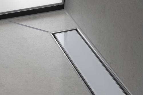 Hansgrohe RainDrain Match zuhanylefolyó színkészlet 70 cm, állítató magasságú kerettel fehér 56037450