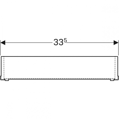 Geberit Acanto rendeződoboz, 33,5x15x6,9cm, fakó tölgy színű 500.648.00.2