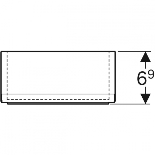 Geberit Acanto rendeződoboz, 33,5x15x6,9cm, fakó tölgy színű 500.648.00.2