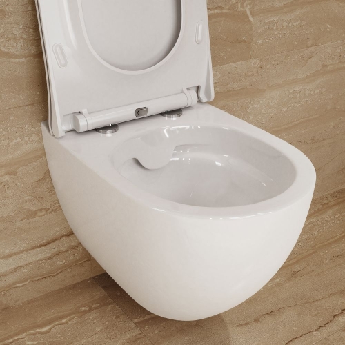 Cersanit ZEN perem nélküli wc lassú záródású wc ülőkével S701-428