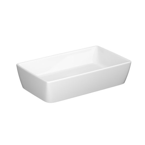 Cersanit City 60 pultra ültethető mosdótál fehér click-clack leeresztővel 60,5x36 cm, fehér K35-047