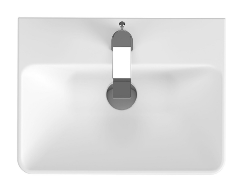 Cersanit MILLE 50x38 cm fali mosdó, fehér K675-004