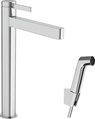 Hansgrohe Finoris egykaros mosdócsaptelep 260, bidé kézizuhannyal és 160cm-es zuhanytömlővel króm 76220000