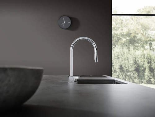 Hansgrohe Aquno Select M81 konyhai csaptelep 170 3jet, kihúzható kifolyóval, sBox, króm 73831000