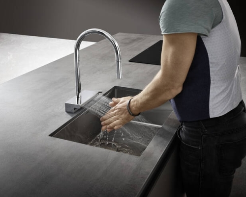 Hansgrohe Aquno Select M81 konyhai csaptelep 170 3jet, kihúzható kifolyóval, sBox, króm 73831000