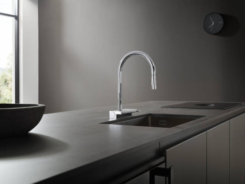 Hansgrohe Aquno Select M81 konyhai csaptelep 170 3jet, kihúzható kifolyóval, sBox, króm 73831000