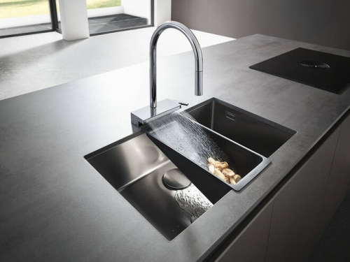Hansgrohe Aquno Select M81 konyhai csaptelep 170 3jet, kihúzható kifolyóval, sBox, króm 73831000
