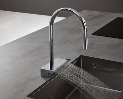 Hansgrohe Aquno Select M81 konyhai csaptelep 170 3jet, kihúzható kifolyóval, sBox, króm 73831000