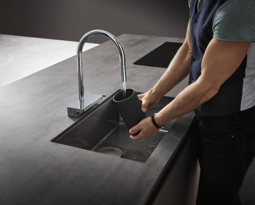 Hansgrohe Aquno Select M81 konyhai csaptelep 170 3jet, kihúzható kifolyóval, sBox, króm 73831000