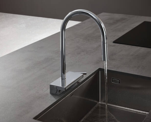 Hansgrohe Aquno Select M81 konyhai csaptelep 170 3jet, kihúzható kifolyóval, sBox, króm 73831000