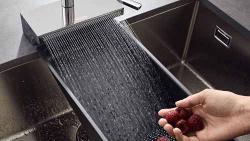 Hansgrohe Aquno Select M81 konyhai csaptelep 170 3jet, kihúzható kifolyóval, sBox, króm 73831000