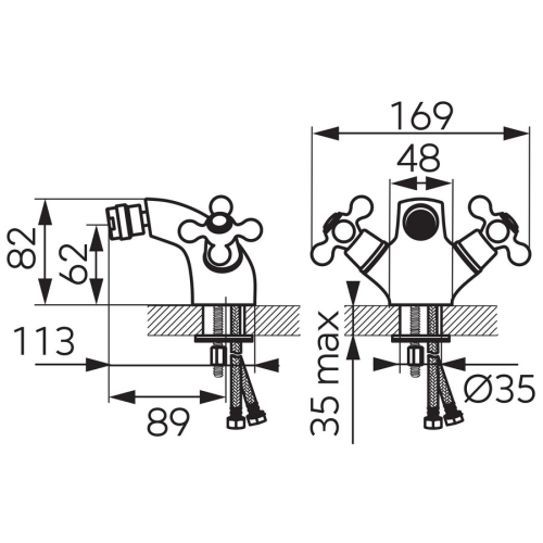 Ferro Antica bidecsaptelep, bronz BAI6BR