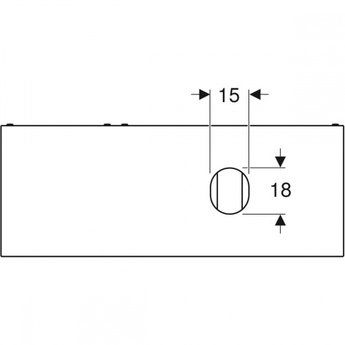 Geberit VariForm alsó szekrény pultra ültethető mosdóhoz, két fiókkal, pakolófelülettel, bűzzárral 135x23.5x51 cm magasfényű festett/fehér, fehér/matt 501.177.00.1