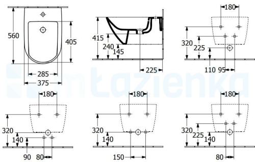 Villeroy & Boch Subway 3.0 bidé CeramicPlus felülettel 447000R1