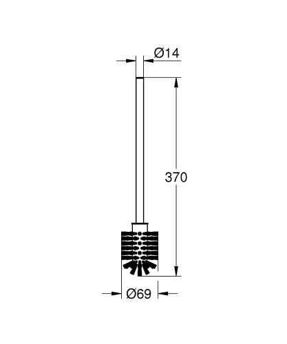 Grohe Essentials tartalék WC-kefe 40392000